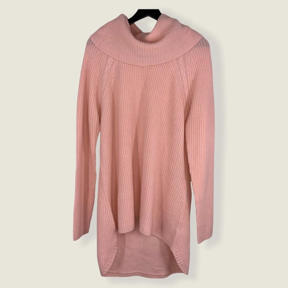 Isaac Mizrahi Live Cashmere Cowl Neck Knit Sweater Large